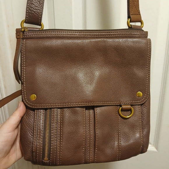 Fossil Handbags - Fossil MORGAN Brown Leather Bag
